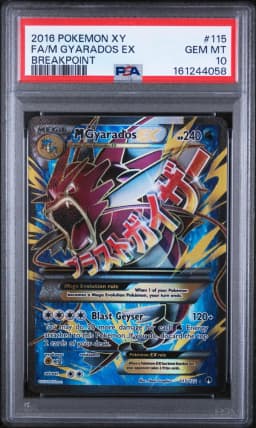 2016 #115 Full Art/M Gyarados EX PSA 10 XY Breakpoint