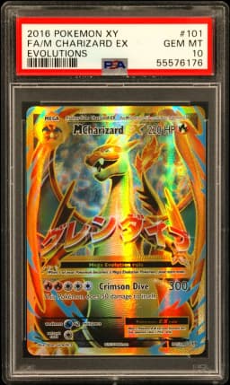 2016 #101 Full Art/M Charizard EX PSA 10 XY Evolutions