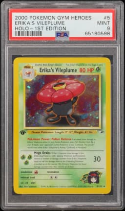 2000 #5 Erika's Vileplume PSA 9 Gym Heroes
