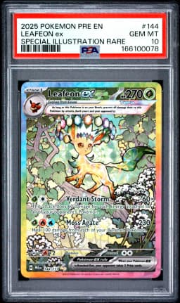 2025 #144 Leafeon EX PSA 10 Pre EN-Prismatic Evolutions