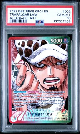 2022 #002 Trafalgar Law PSA 10 OP01-Romance Dawn One Piece