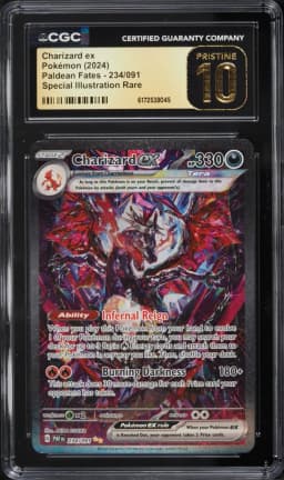 2024 Pokemon Scarlet & Violet Paldean Fates SIR Charizard Ex #234 CGC 10 PRISTINE