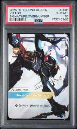 2025 #308* Viktor - Herald of the Arcane PSA 10 Riftbound: League of Legends Ogn-Origins