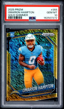 2025 #355 Omarion Hampton PSA 10 Panini Prizm