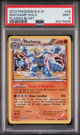 2013 #49 Machamp-Holo PSA 9 Black & White Plasma Blast