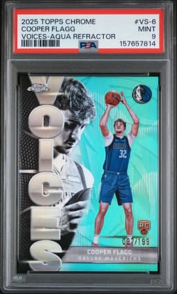 2025 #VS-6 Cooper Flagg PSA 9 Topps Chrome Voices