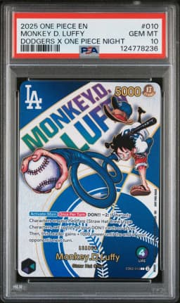 2025 #010 Monkey D. Luffy PSA 10 One Piece Promos