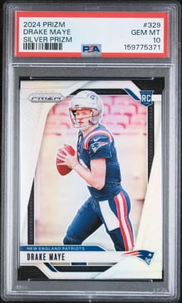 2024 #329 Drake Maye PSA 10 Panini Prizm