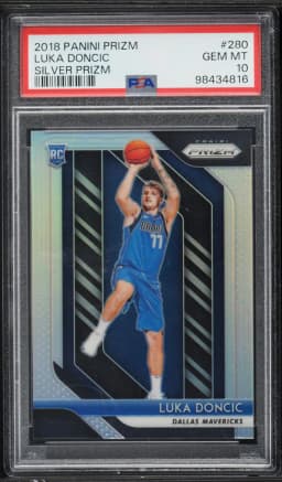 2018 #280 Luka Doncic PSA 10 Panini Prizm Basketball