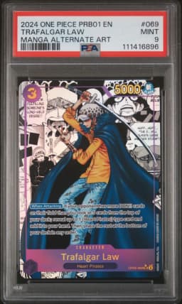 2024 #069 Trafalgar Law PSA 9 One Piece PRB01-Premium Booster -One Piece Card the Best-
