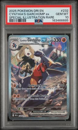 2025 #232 Cynthia's Garchomp EX PSA 10 Dri EN-Destined Rivals