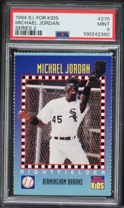 1994 #270 Michael Jordan PSA 9 S.I. for Kids Series 2 Baseball