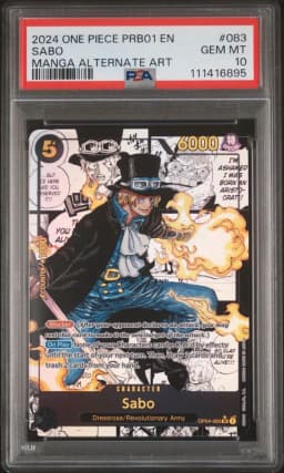 2024 #083 Sabo PSA 10 One Piece PRB01-Premium Booster -One Piece Card the Best-