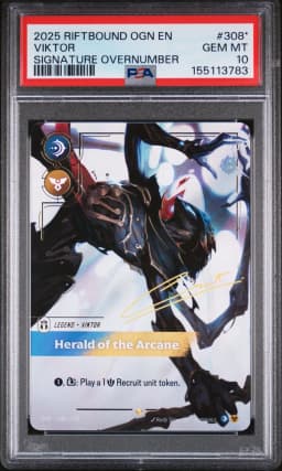 2025 #308* Viktor - Herald of the Arcane PSA 10 Riftbound: League of Legends Ogn-Origins