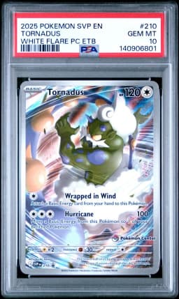 2025 #210 Tornadus PSA 10 Svp EN-SV Black Star Promo