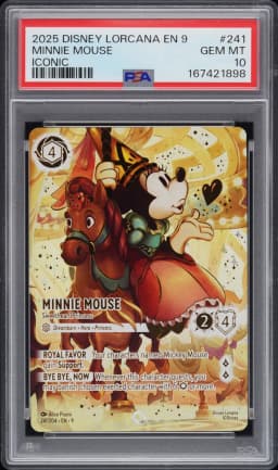 2025 #241 Minnie Mouse - Sweetheart Princess PSA 10 Disney Lorcana EN 9-Fabled