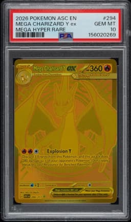 2026 #294 Mega Charizard Y EX PSA 10 Asc EN-Ascended Heroes