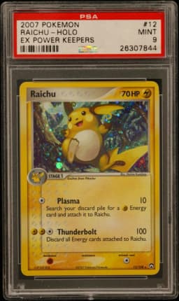 2007 #12 Raichu-Holo PSA 9 EX Power Keepers