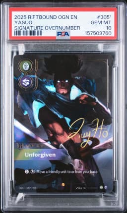 2025 #305* YASUO PSA 10 Riftbound: League of Legends Ogn-Origins