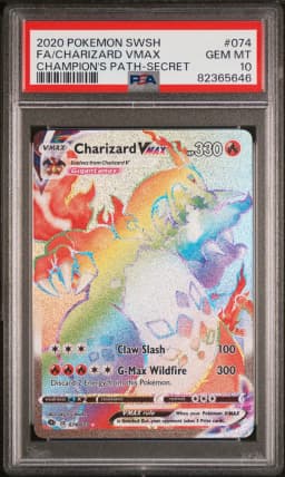 2020 #074 Full Art/Charizard Vmax PSA 10 Sword & Shield Champion's Path