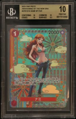2023 #OP01016 Nami ALT ART SP BGS 10 One Piece Card Game Awakening of the New Era