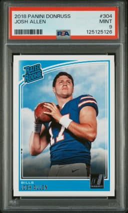 2018 #304 Josh Allen PSA 9 Panini Donruss