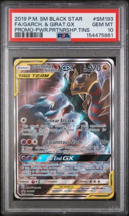 2019 #SM193 Full Art/Garchomp & Giratina GX PSA 10 SM Black Star Promo