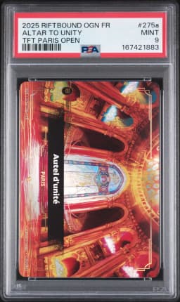 2025 #275a Altar to Unity PSA 9 Riftbound: League of Legends French Ogn-Origins