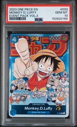 2023 #033 Monkey D. Luffy PSA 10 One Piece Promos