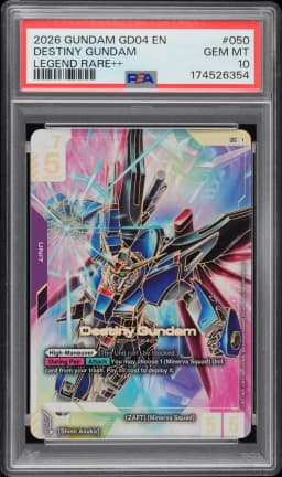 2026 #050 Destiny Gundam PSA 10 Gundam GD04-Phantom Aria