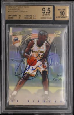 1997 #CO11 Joe Smith/Kobe Bryant BGS 9.5 Stadium Club Co-Signers