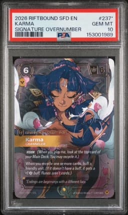 2026 #237* Karma - Channeler PSA 10 Riftbound: League of Legends Sfd-Spiritforged