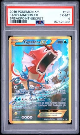 2016 #123 Full Art/Gyarados EX PSA 6 XY Breakpoint