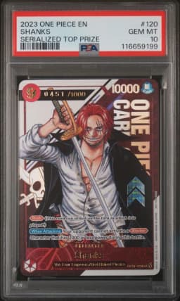 2023 #120 Shanks PSA 10 One Piece Promos