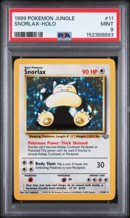 1999 #11 Snorlax-Holo PSA 9 Jungle