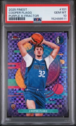 2025 #101 Cooper Flagg PSA 10 Topps Finest