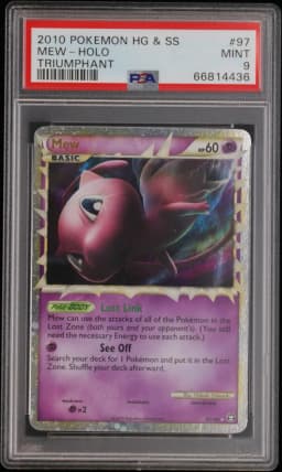 2010 #97 Mew-Holo PSA 9 Heartgold & Soulsilver Triumphant