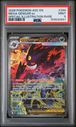 2026 #284 Mega Gengar EX PSA 9 Asc EN-Ascended Heroes