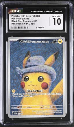 2023 #085 Pikachu with Grey Felt Hat CGC 10 Black Star Promos - Scarlet & Violet SVPEN - English