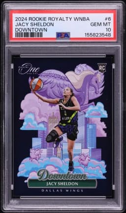 2024 Panini One And One Royalty WNBA Downtown Jacy Sheldon ROOKIE #6 PSA 10 GEM MINT