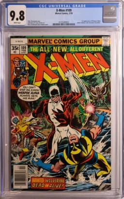 1978 #NA 1978 X-Men #109 CGC 9.8 Marvel Comics CGC 9.8