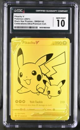 2021 #SWSH145 Pikachu V CGC 10 Black Star Promos - Sword & Shield - English