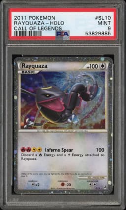 2011 #SL10 Rayquaza-Holo PSA 9 Call of Legends