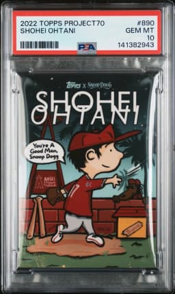 2022 #890 Shohei Ohtani PSA 10 Topps PROJECT70