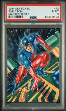 1994 #72 The Atom PSA 9 Skybox DC Master Series