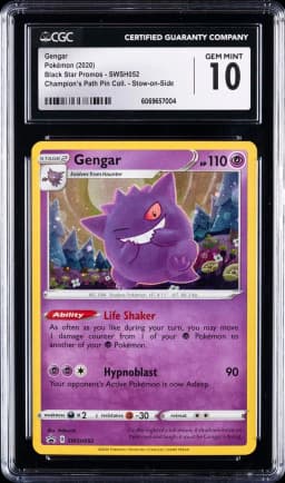 2017 #SWSH052 Gengar CGC 10 Black Star Promos - Sword & Shield - English Pokemon