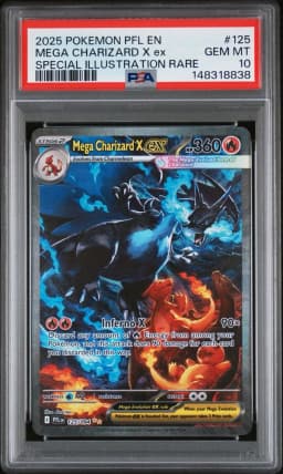 2025 #125 Mega Charizard X EX PSA 10 Pfl EN-Phantasmal Flames