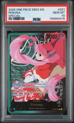 2025 #021 Perona PSA 10 One Piece EB02-Extra Booster -Anime 25th Collection-