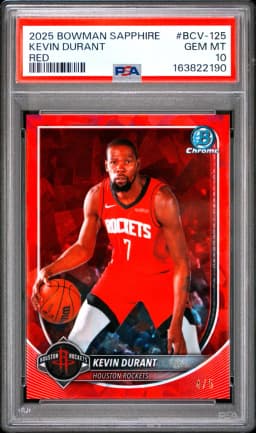 2025 #BCV-125 Kevin Durant PSA 10 Bowman Sapphire Edition