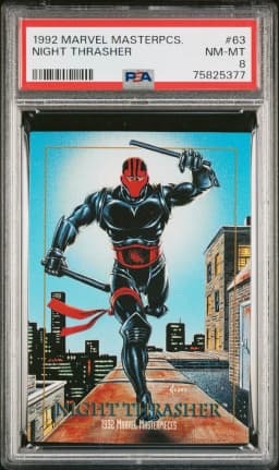 1992 #63 Night Thrasher PSA 8 Marvel Masterpieces